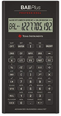 Texas Instruments BAII PLUS Professional kalkulator IIBAPRO/TBL/1L1