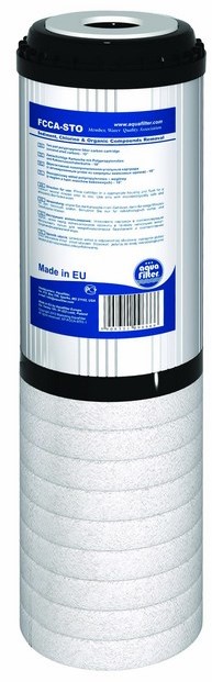 AquaFilter Wkład do filtra 9 i 3/4 z polipropylenu i węgla do kompursów 10