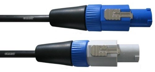 Cordial S channelmoduł przewodów (w kolorze niebieskim Typ A power w/Schuko prosty) CFCA 1,5 FCB
