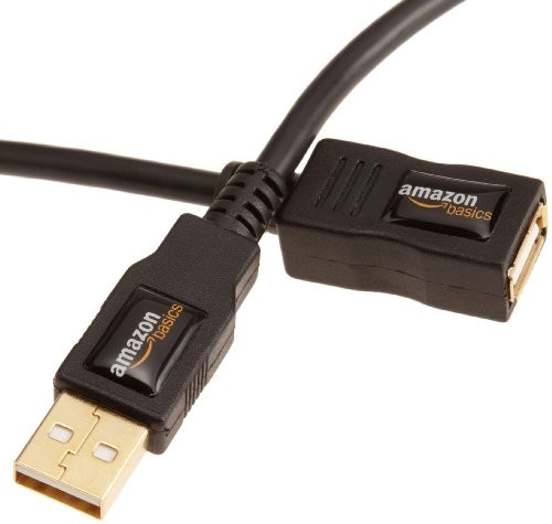 AmazonBasics przedłużacz USB 2.0 złącze męskie typu A na żeńskie typu A, 3 m