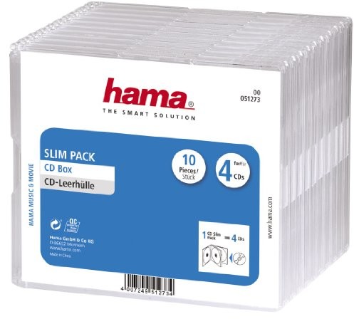 Hama CD Slim Pack 4, -częściowa paczka 00051273