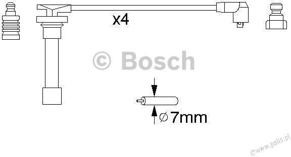 BOSCH Przewody zapłonowe 0 986 356 821 / B 821 !ODBIÓR OSOBISTY KRAKÓW! lub wysyłka