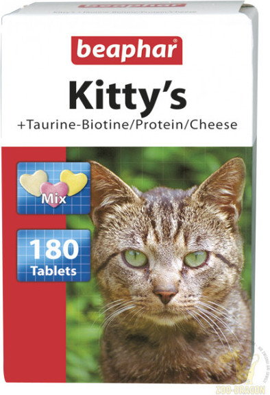 Beaphar Kittys Mix - Przysmak dla kotów z dodatkiem tauryny- biotyny/protein/ser