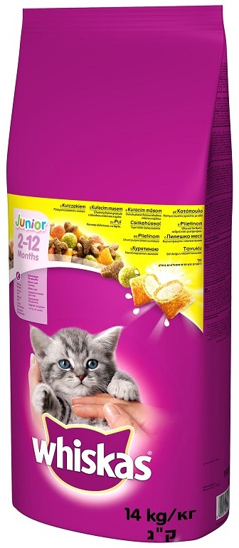 Whiskas Junior z kurczakiem 28 kg