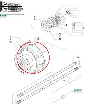 CNH SPRZĘGŁO SILNIKA 87716719 - 5189875