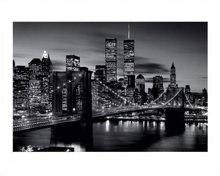 Pyramid Posters Brooklyn Bridge (B&W) - reprodukcja PPR43032