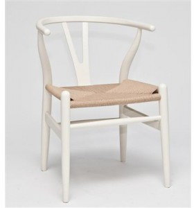 D2.Design Krzesło Wicker białe 14255