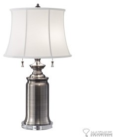 Elstead Lighting Stateroom 2Lt Table Lamp Antique Nickel FE/STATERM TL AN Elstead lampa stołowa nowoczesna abażurowa FE/STATERM TL AN)