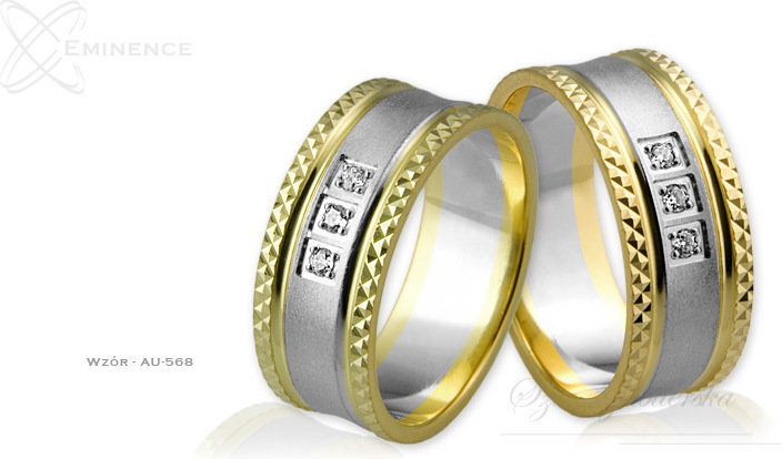 Eminence Obrączki ślubne - wzór Au-568