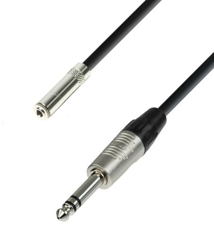 ah Cables Ah Cables K4 BYV 0300 przedłużacz słuchawkowy stereo z wtyczką 3,5 mm oraz 6,3 mm, 3 m K4BYV0300