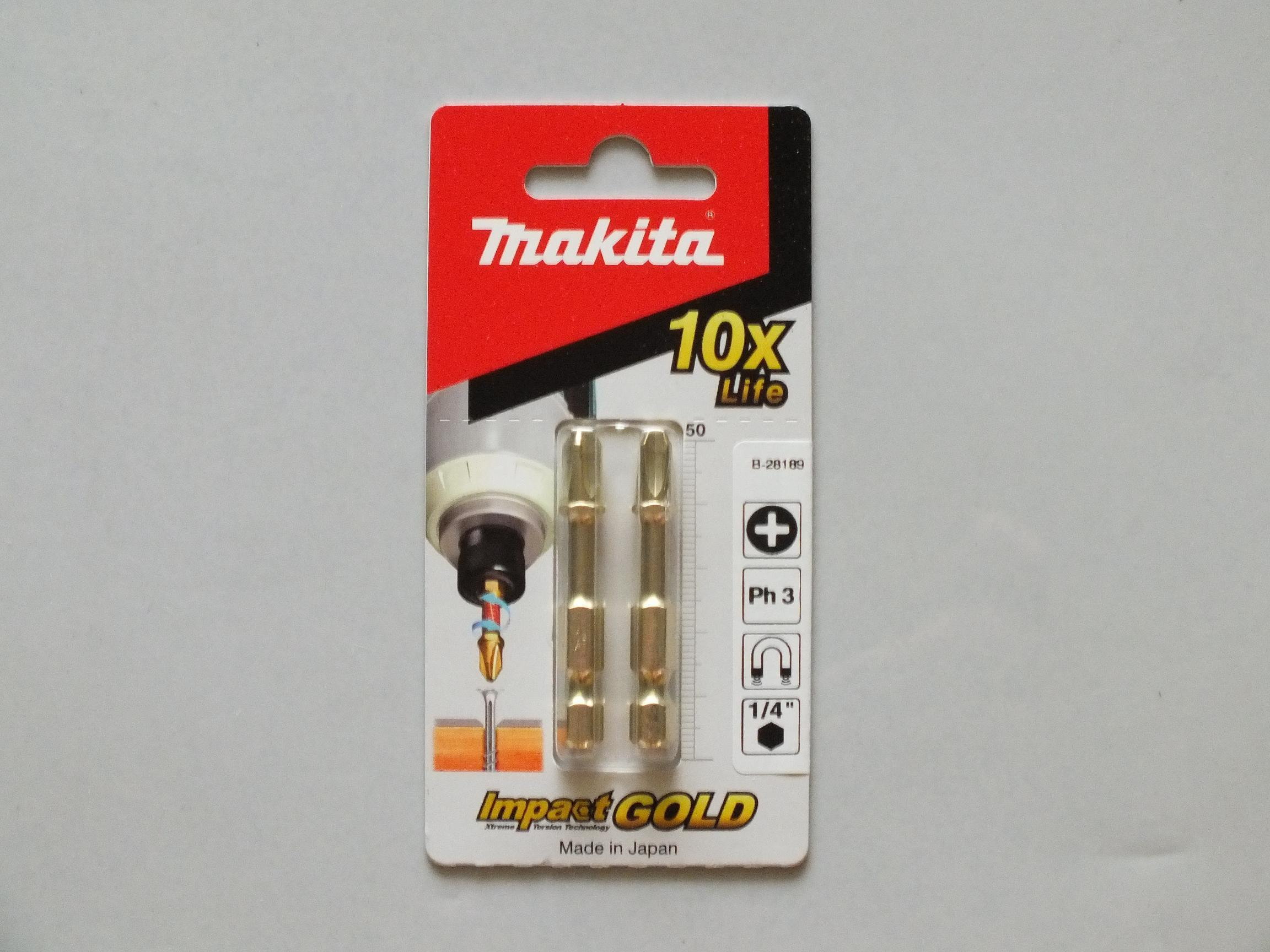 Makita SKRĘTNE MAGNETYCZNE zestaw bitów IMPACT GOLD B-28189