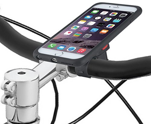 Tigra Sport Tigra szosowych Sport TCASE Bike Kit szosowych z TCASE Smart pokrowiec na tablet z Rain Guard ochronę przed wodą i uchwyt na rower w zestawie dla iPhone 6/6S, iPhone 6 Plus/6S Plus, czarny