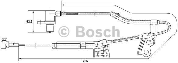 Bosch Czujnik, prędkosć obrotowa koła 0 265 006 677