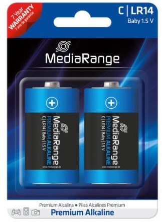 MediaRange MRBAT108 bateria jednorazowa Premium Blister Baby C (1,5 V, R14, zestaw 2 szt.) 4260283113248