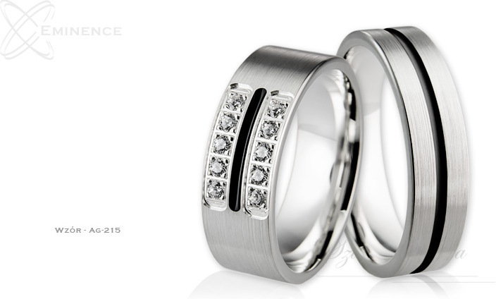 Eminence Obrączki srebrne - wzór Ag-215