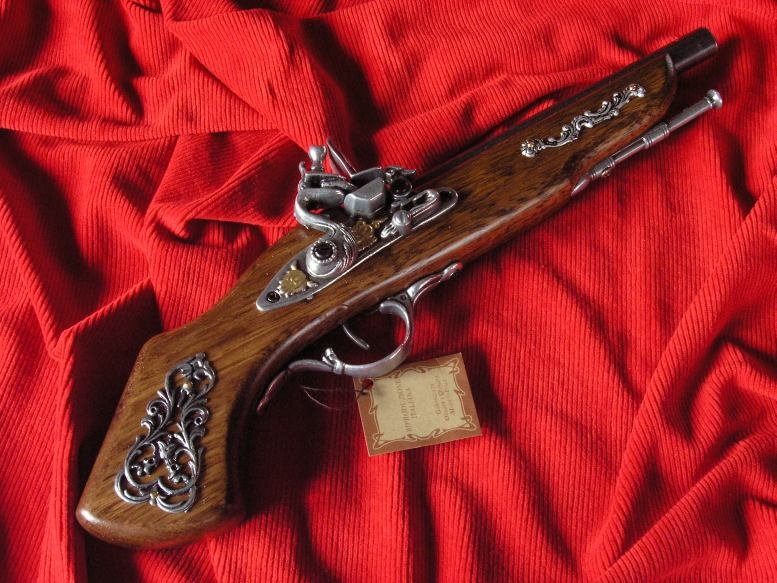 WŁOCHY DAWNY WŁOSKI PISTOLET SKAŁKA