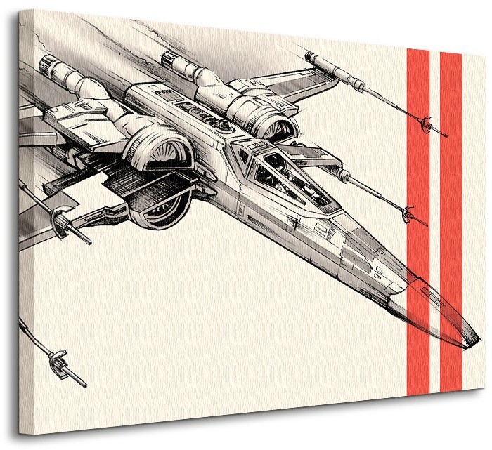 Pyramid Posters Star Wars Episode VII (X-Wing Pencil Art) - obraz na płótnie WDC99331