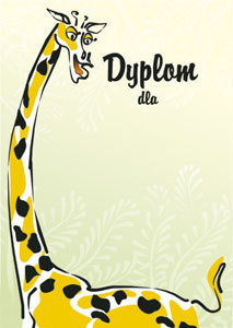 Dyplom Żyrafa 170g/m2