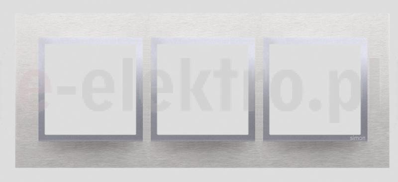 Kontakt Simon SIMON S.A. Ramka 3 Nature-Metal, INOX KLASYCZNY, IP20/IP44 DRN3