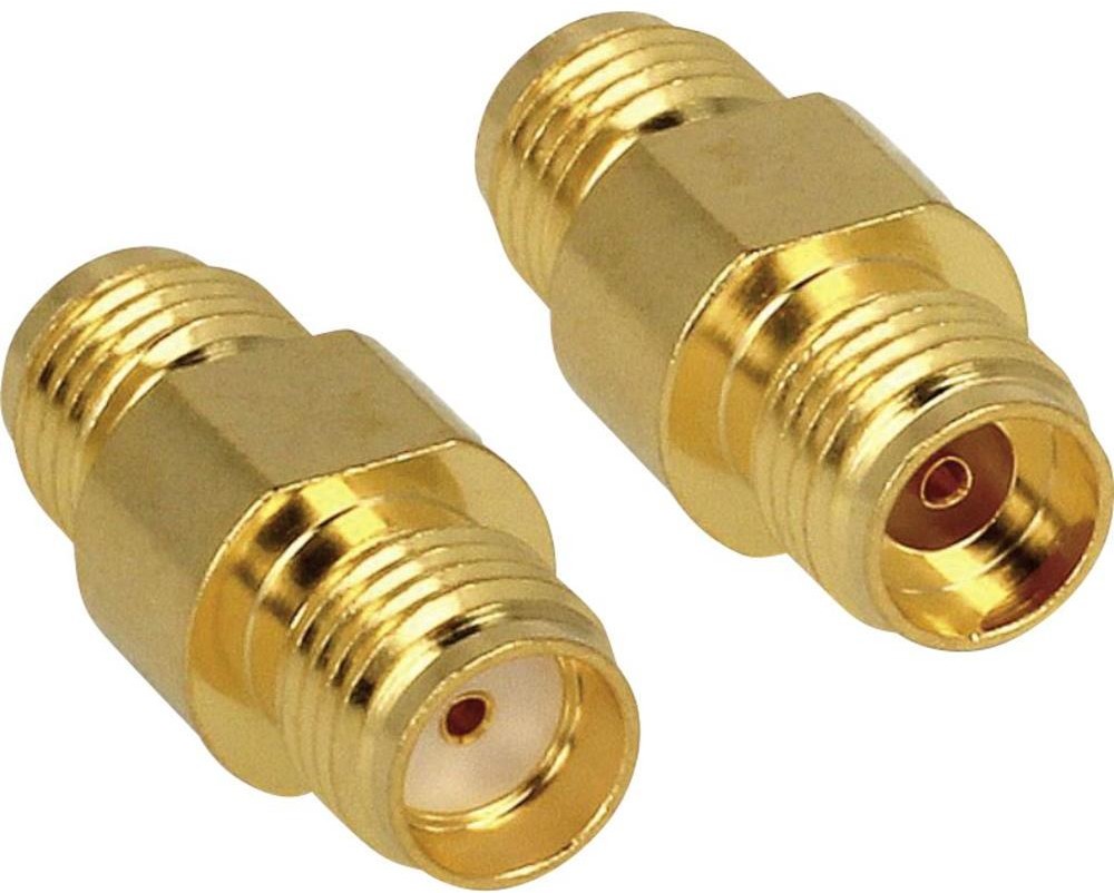 Delock Antena WiFi Przejściówka adapter [1x Złącze żeńskie SMA 1x Złącze żeńskie SMA] 0 m złoty