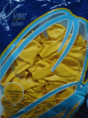 GoDan Go-Balon G90 Pastelowy żółty ciemny 100 sztuk
