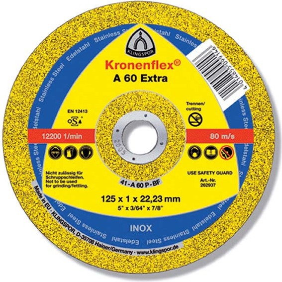 Klingspor TARCZA FLEX 41 125x1,0x22,2 A 60 EXTRA 262937