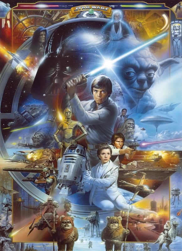 Komar Fototapeta Star Wars 4-441 Luke Skywalker Collage