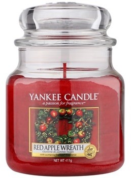 Yankee Candle Red Apple Wreath 411 g Classic średnia świeczka zapachowa