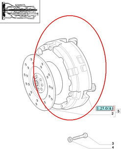 CNH SPRZĘGŁO SILNIKA 84328337