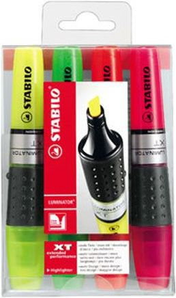 Stabilo Zakreślacz Luminator, fluorescencyjny, etui 4 szt. 71/4