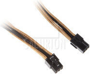BitFenix 6-Pin PCIe przedłużacz 45cm - sleeved - czarno złoty (BFA-MSC-6PEG45AKK-CK)