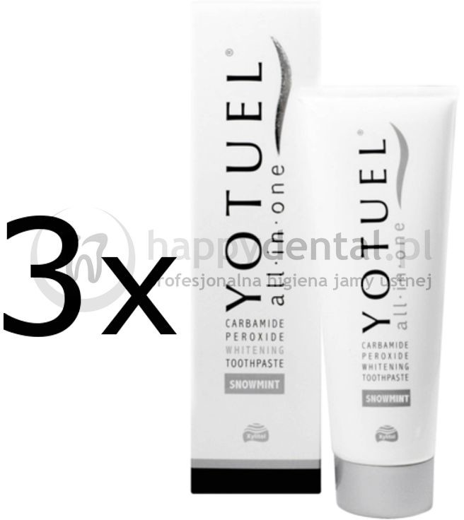 Biocosmetics Zestaw YOTUEL 3x all in one snowmint 75ml