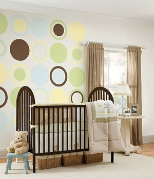 WallPOPS Naklejki Baby - WPD98821 - Koła i okręgi - zielone WPD98821