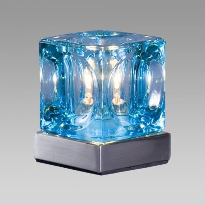 Prezent Lampa stołowa DECORA 1X20W G9 niebieska 535