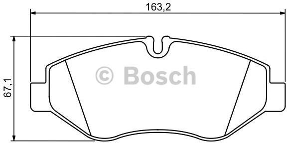 Bosch Zestaw klocków hamulcowych, hamulce tarczowe 0 986 494 293