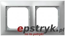 Impresja Ospel Ramka podwójna R-2Y/18 Srebrny