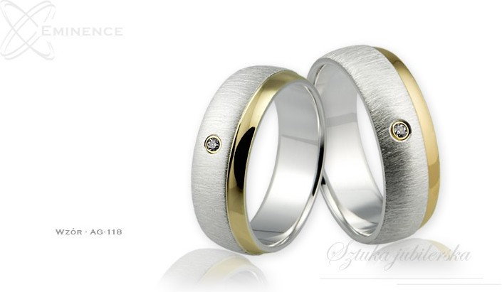Eminence Obrączki srebrne - wzór Ag-118