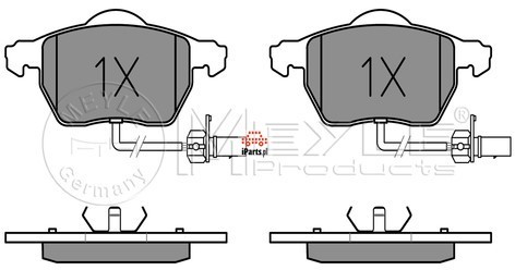MEYLE Klocki hamulcowe - komplet 025 230 1820/PD