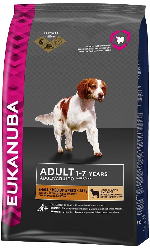 Eukanuba Adult Small&Medium Breed Lamb&Rice 24 kg