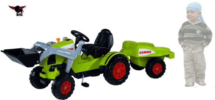 BIG Claas Celtis z Łychą i Przyczepą 56553