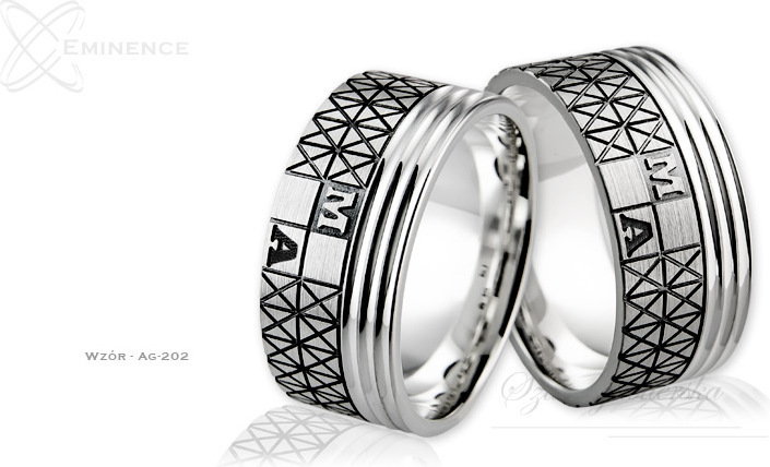 Eminence Obrączki srebrne - wzór Ag-202