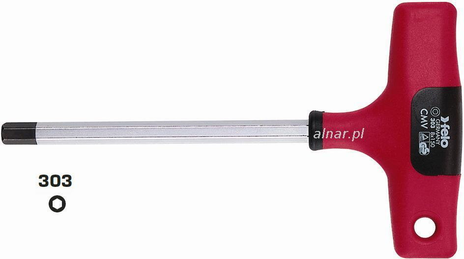 Felo wkrętak IMBUSOWY Z RĘKOJEŚCIĄ T 6x150mm 30306580 SERIA300 (FL30306580)
