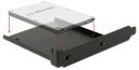 Delock Ramka instalacyjna dla 1 dysku HDD 2.5 w gnieździe komputera, czarna 1821 (18212)