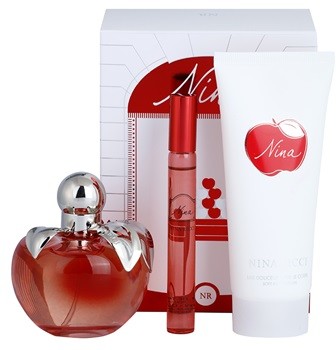 Nina Ricci Nina woda toaletowa 80 ml + woda toaletowa roll-on 10 ml + mleczko do ciała 100 ml