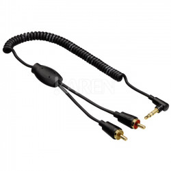 Hama kabel kątowy MiniJack - 2xCinch 0 75m Techline Flexi-Slim (RODNTG8MS)