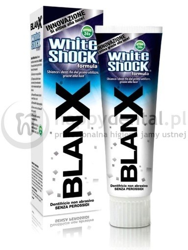 Coswell BLANX WhiteShock pasta 75ml - wybielająco-ochronna pasta do zębów aktywowana światłem - NOWOŚĆ !!