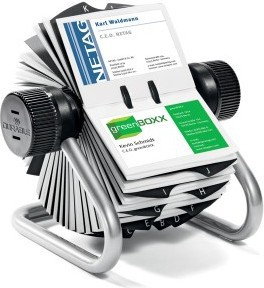 Durable Wizytownik obrotowy VISIFIX na 400 wizytówek przekładki alfabetyczne