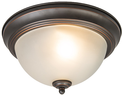 QAZQA Klasyczna lampa sufitowa brązowy opal - Classico