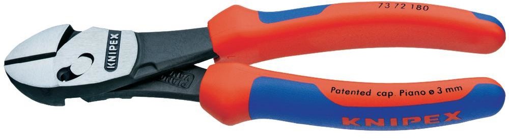 Knipex szczypce tnące boczne o dużej wytrzymałości TwinForce (73 72 180)