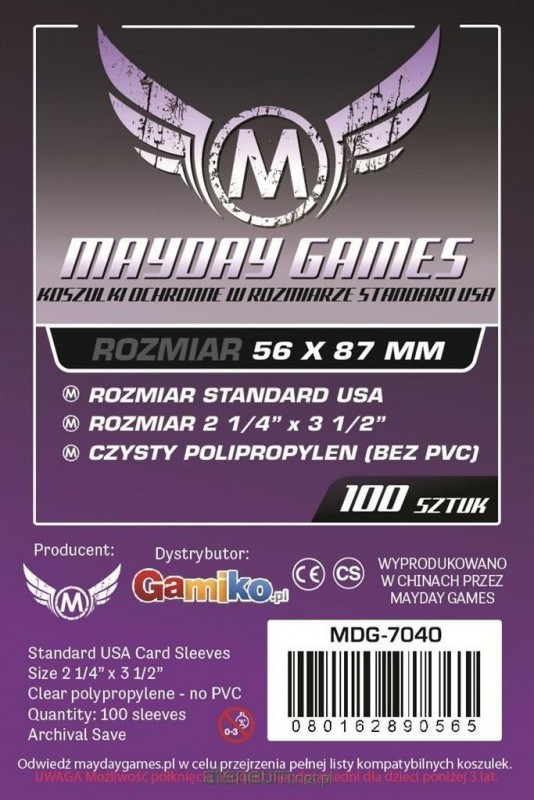 Mayday Games Koszulki Standard American 56x87 (100szt) MAYDAY